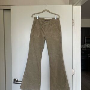Tan Flared Corduroy Pants (new with tags)